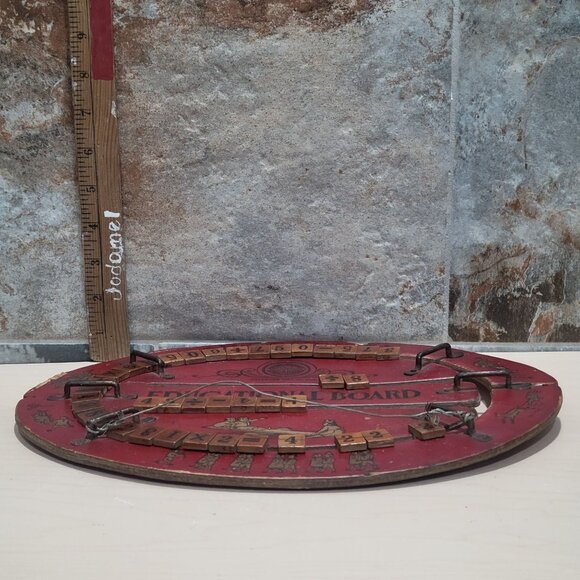 Vintage Cress Educational Board Reversible Red Oval Educational Toy - Picture 8 of 12